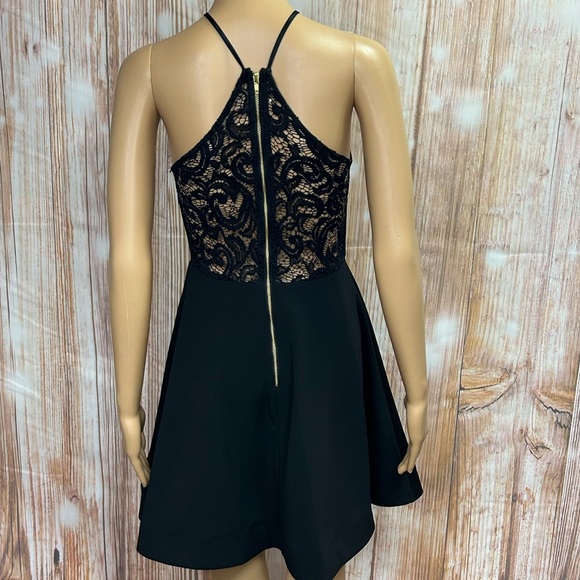 My Michelle Black Halter Neck Mini‎ Dress - Picture 4 of 9